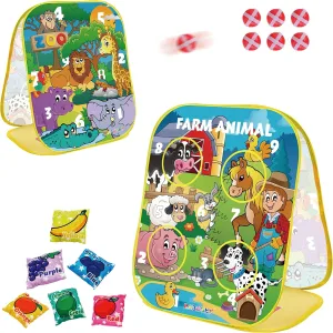 deterioration cleanliness barn Birthday Valentine Easter Christmas Party with Fruit Bean Bags Sticky Balls RaboSky Toddler Outdoor Toss Game for Kids 3 4 5 Year Old, Fun Sports Play Farm Animals Toys Gifts for Boys 