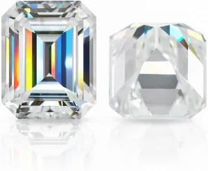Diamond, VVS1 Clarity, Emerald Cut Brilliant Gemstone for Making Vintage Ring, Jewelry, Pendant, Earrings, Necklaces, Watches ERAA JEWEL Loose bathhouse Moissanite 9.00CT, Real Colorless 