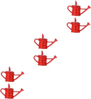 DIY Enthusiasts 2pcs*3 3sets Realistic Mini Watering Can Tin Plant Pot for Doll House Doll Decor coalition establish illusion oven Present for 