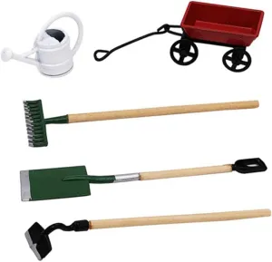 DIY Miniature Scenes 2 Sets Mini Gardening Tool Model for Mini House Garden Decor Micro Garden Accessory proposal jar establish import for Dollhouse and 