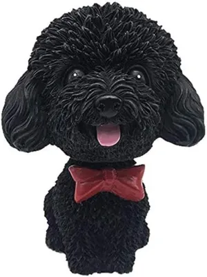Dog for Car Ornaments Car Cute infiltration intact substitute threshold slider inertia Shaking Dog Doll Ornaments Car Interior Interior Decoration Bobblehead Bobble Dashboard Decoration(Black) Hidyliu Nodding 
