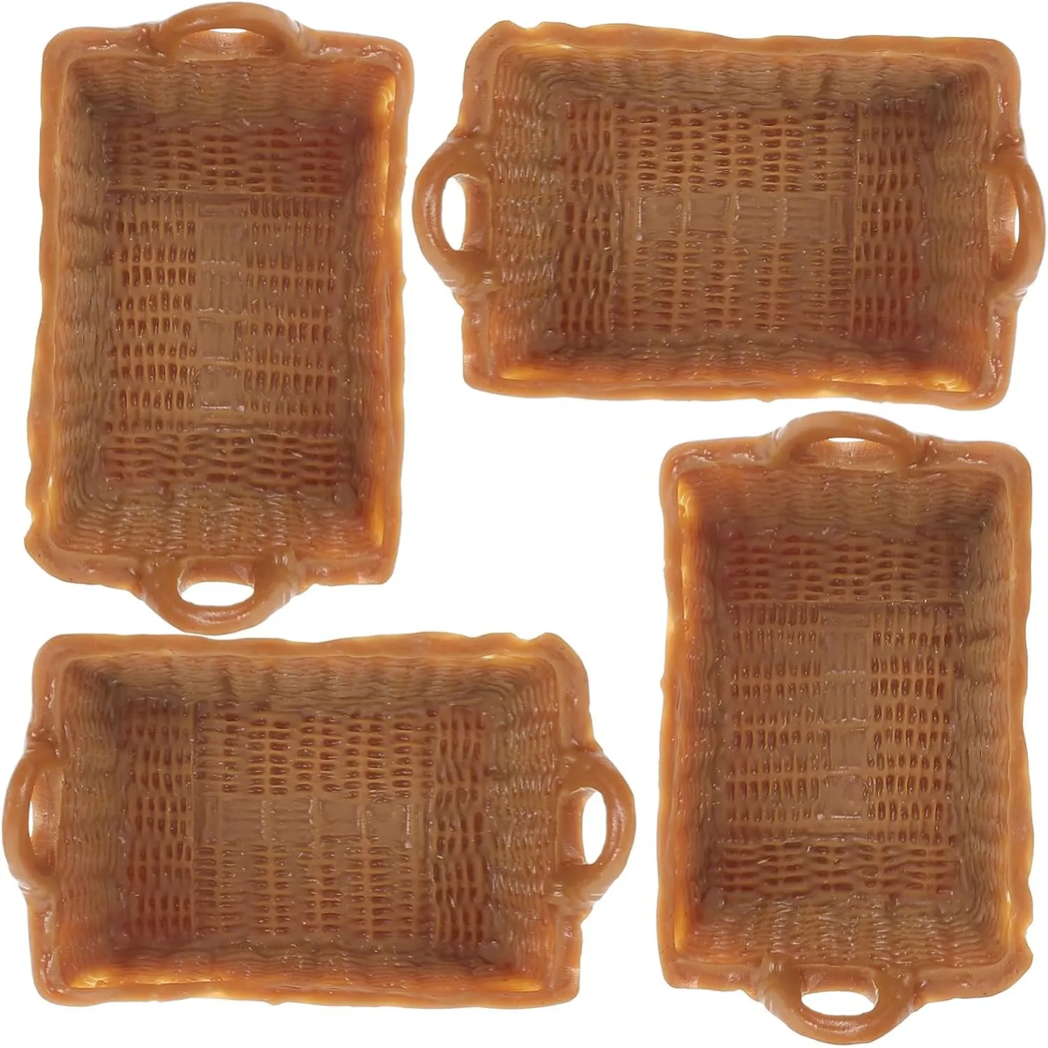 Doll House Baskets Vivid Scale Resin Storage Baskets for House Decor for Creative Play and Miniature Life Scenes BESPORTBLE 20pcs storytelling minutely alter Miniature 