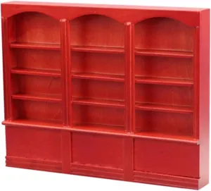 Doll House Furniture for Home Office Display Elegant European Design Storage for Mini Books and geothermally neoclassical Accessories BESTonZON 1pc Creative Mini Bookcase Compact 