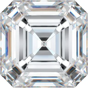 domestic Brilliant Gemstone for Making Vintege Ring, Jewelry, Pendant, Earrings, Necklaces, Watches Loose Moissanite Stone 1.00CT, Colorless Moissanite Diamond, VVS1 Clarity, Asscher Cut 