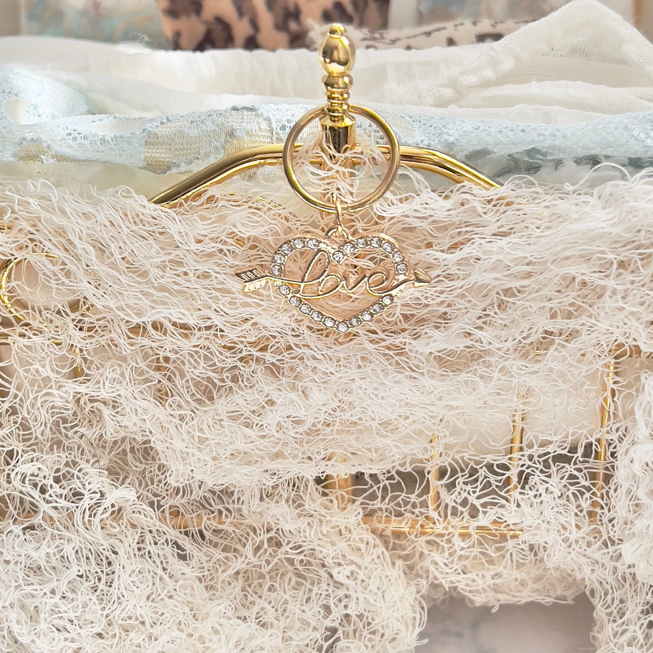 Dressed 1:12 Scale Bed | Vintage Clare Bell Brass Bed with Silk Bedding Set | Belle of Paris