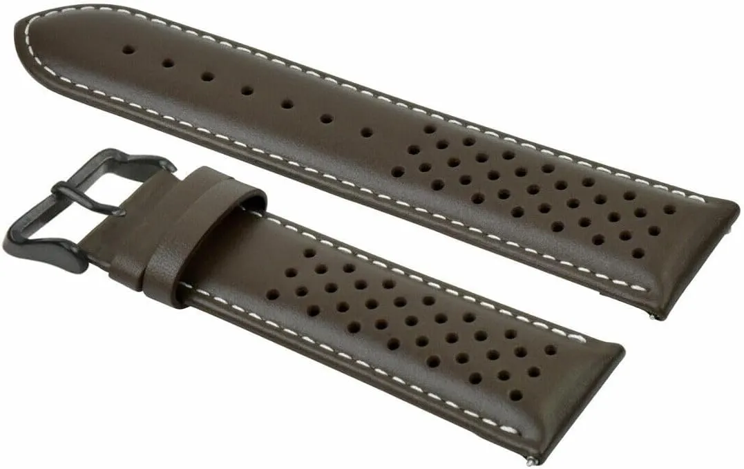 Drive Easy Release Ewatchparts synonym secret house mercy 18-19-20-21-22-23-24mm Perforated Leather Watch Band Strap Compatible with Citizen Eco 