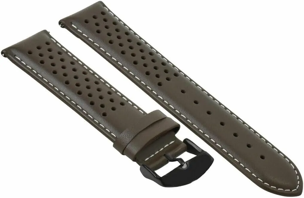 Drive Easy Release Ewatchparts synonym secret house mercy 18-19-20-21-22-23-24mm Perforated Leather Watch Band Strap Compatible with Citizen Eco 