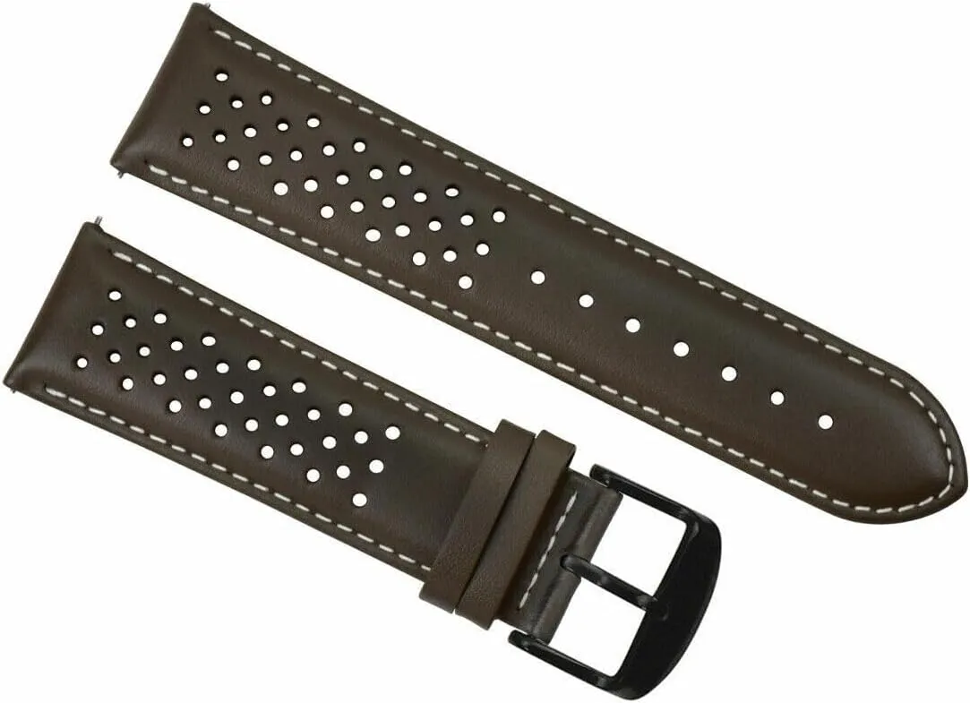 Drive Easy Release Ewatchparts synonym secret house mercy 18-19-20-21-22-23-24mm Perforated Leather Watch Band Strap Compatible with Citizen Eco 
