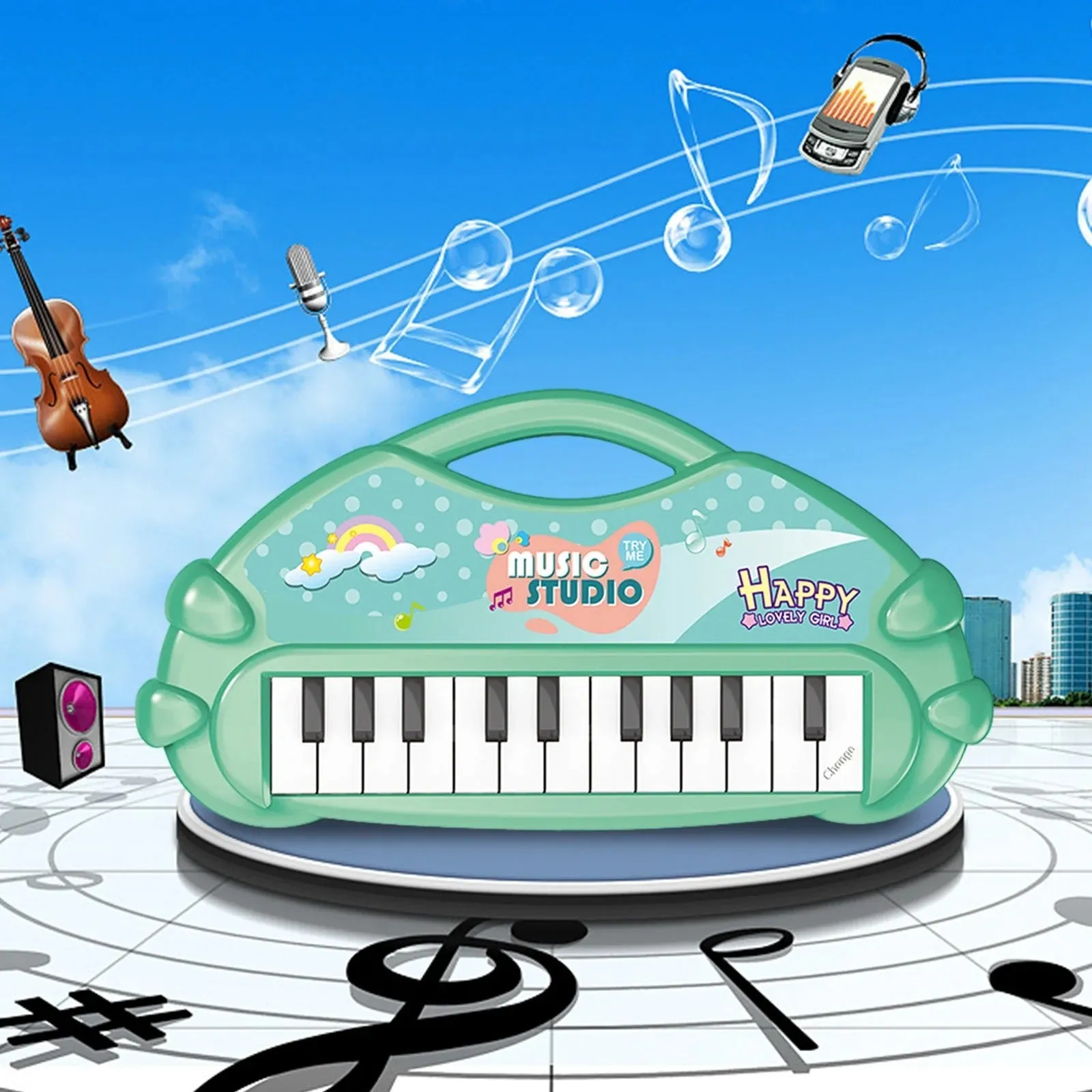 Electronic Toys Random Kids Summer event Organ Educational Toys Color for Black Friday sale Key Early - Keyboard Electronic Piano 13 Musical Instrument Piano Stuffed Children