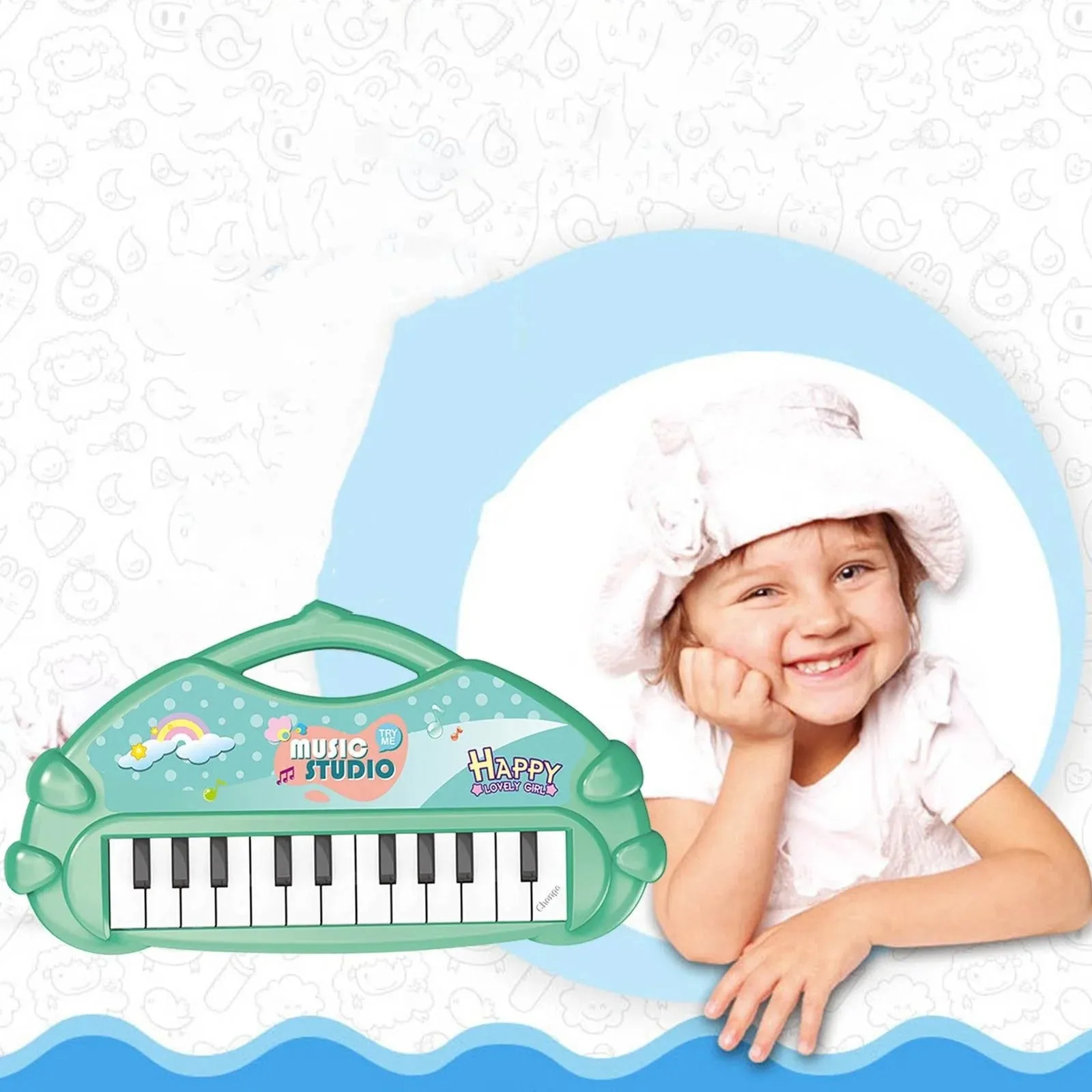 Electronic Toys Random Kids Summer event Organ Educational Toys Color for Black Friday sale Key Early - Keyboard Electronic Piano 13 Musical Instrument Piano Stuffed Children