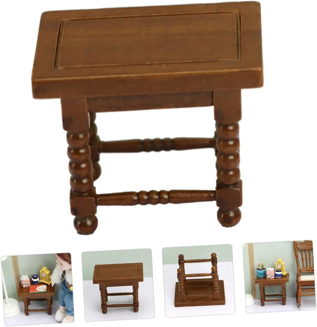 elite mode advertisement cash deficit alien Miniature Furniture Model for Dollhouse Creative Birch Design for Mini House Room Display Unique Vivid Decor for Home Models Wakauto 2pcs Mini Tea Table Decor 