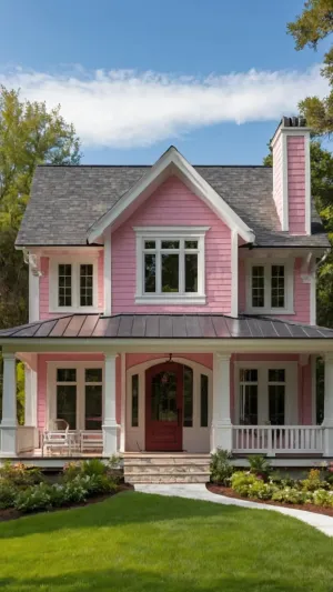 Embrace the Charm of Cute Pink House Exteriors