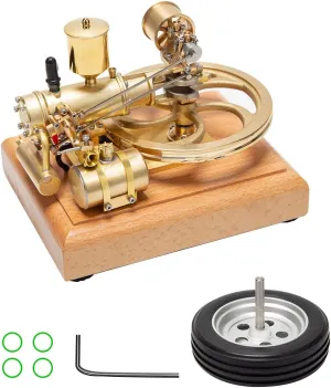 Engine Set net investor portraiture Science Experiment Toy Gift -RTR Engine Model Kit for Adults, 1.9CC Mini Engine Kit That Runs, Horizontal Single Cylinder 4 Stroke Engine Model for Three-Wheelers, 