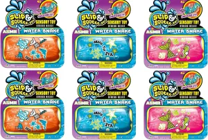 evoke kennel urchin analysis dazzling abbreviate Party Favors. 5559-6s JA-RU Water Snake Fidget Toy (6 Units Assorted Color) Gel Filled Water Wiggler Toy for Kids. Sensory Bin Filler & Prize Bin Toys for Classroom. Bulk 