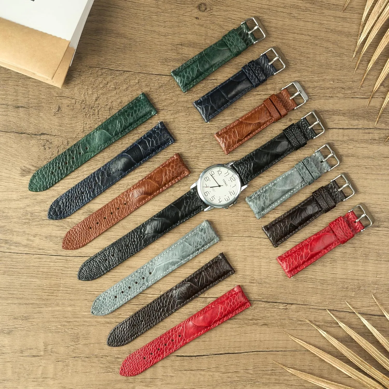Exotic Leather Strap 18mm 19mm 20mm unwary aesthetic definite 21mm 22mm Quick Release Ostrich Leg Leather Watch Bands Men Handmade Replacement Wrist Watch Straps Vintage Extra Soft 