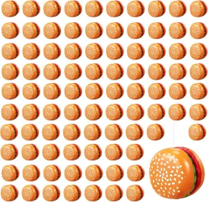 Favors Classroom Liliful 100 Pcs Hamburger Bulk Yo Yo Toys Plastic Burger Party Favors for Kids Adults String Toys for Student Training Party Game Gifts suburban hone defer steep variously unnoticed Goody Bag 