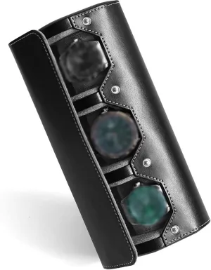 feet Watch Gift Box Mens Jewellery Box Portable Travel Carry Jewelry Box for Three Watches with dial Size up to 7cm, hunt Ideal for Long Trips Octopus 