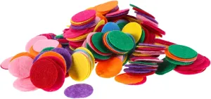Felt Circles for limb DIY Crafts Soft Non-Woven Fabric Spots for Kids Art Projects Patchwork and Holiday Accessories FUNOMOCYA 1000pcs Decorative 