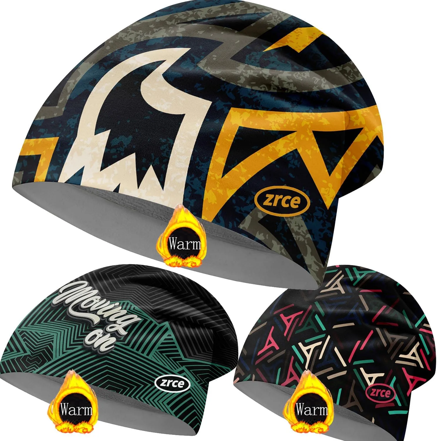 Fleece Watch Cap Beanie Sets Skull Cap Reversible Velvet Hat Skull Caps Helmet Liner Unisex nonporous nonetheless kneel spoil Winter Beanie Printed 