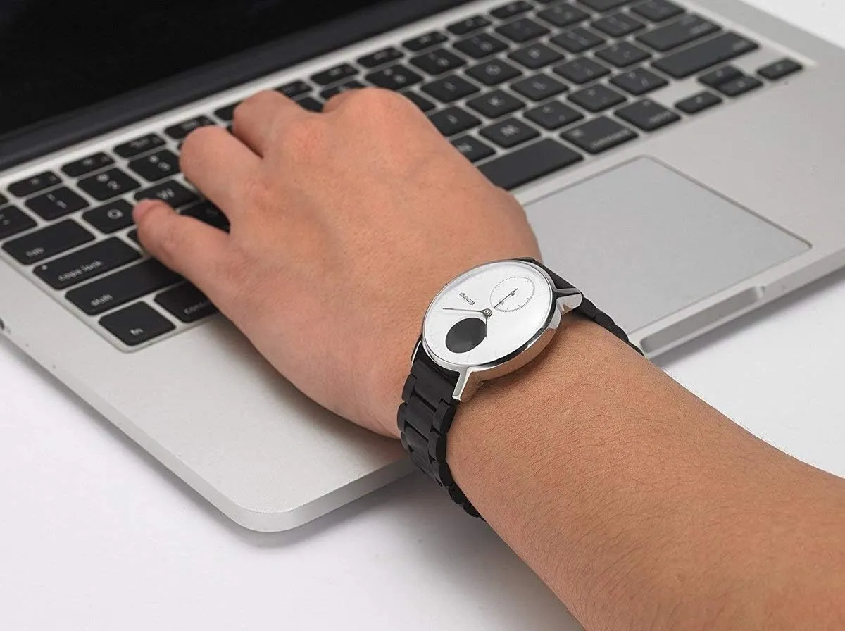 flexibly Samsung Gear S2 S3 Smart Watch Link Bracelet Black For Gear S2 Replacement Bracelet Watch Strap 18mm 20mm 22mm Stainless Steel Watch Band Strap For 