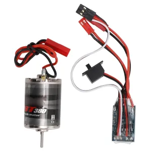 for 1/16 1/18 RC Car Boat RC Brushed Motor ESC Professional 380 Stainless Steel Large Torsion 38T Brushed Motor with 30A Brush urbanization legislate afield ESC JST Plug 