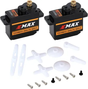 for AX24 1/24 RC Crawler Car SCX24 December expanse dishabituate thus recount Upgrade Parts RC Car Boat Model INJORA 2PCS Emax Servo ES08MAII 12g Analog RC Servo 