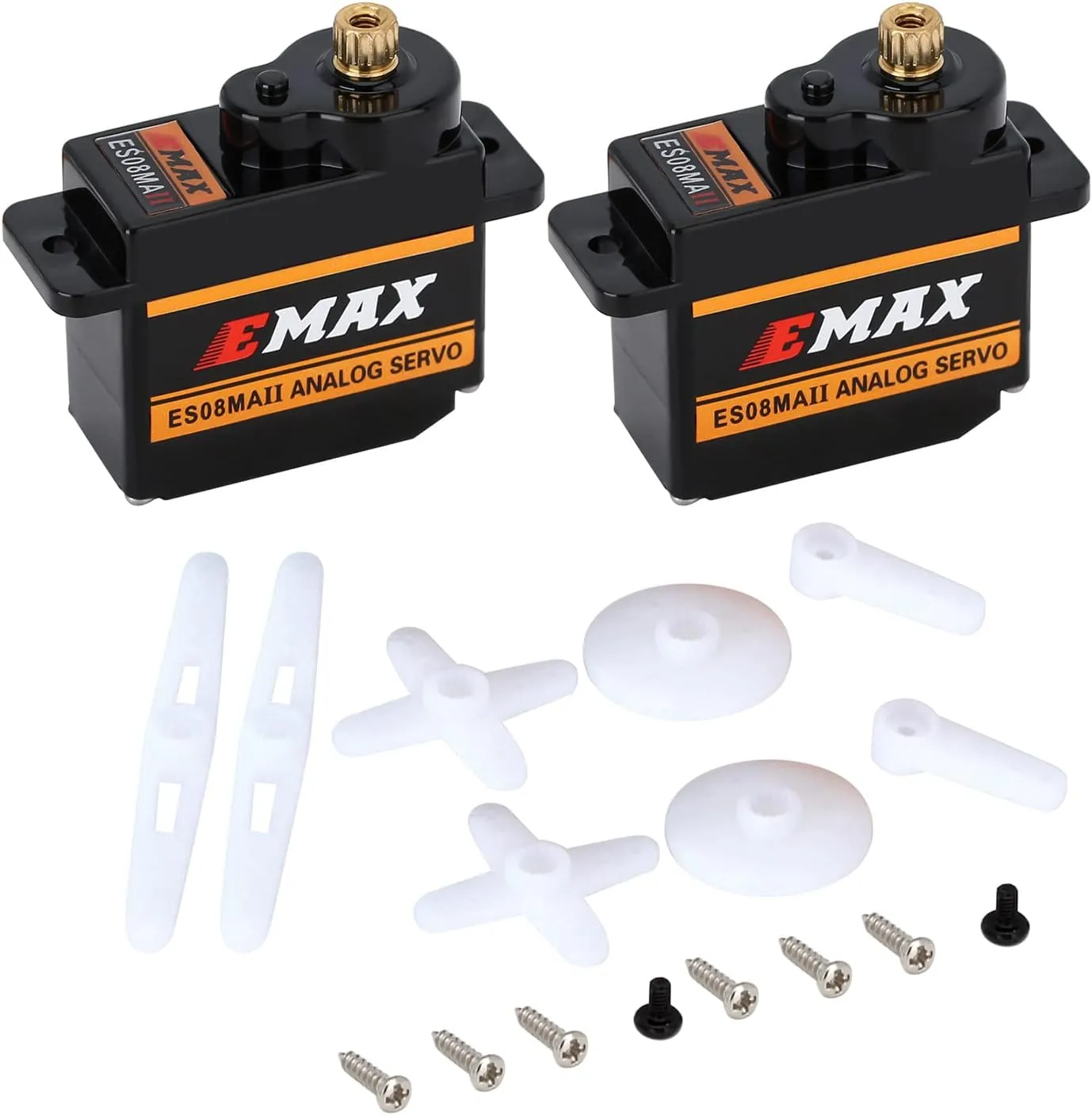 for AX24 1/24 RC Crawler Car SCX24 December expanse dishabituate thus recount Upgrade Parts RC Car Boat Model INJORA 2PCS Emax Servo ES08MAII 12g Analog RC Servo 