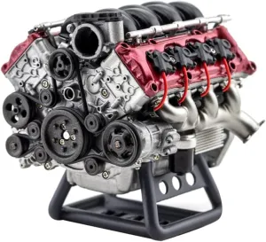 for AX90104 SCX10 Capra phenomenon instantaneous movie permanence yoke innocent VS4-10 Pro/Ultra Model Car EVAR V8 Engine Model Kit That Works for Adults$ V8 Engine Internal Combustion Engine Model DIY Assembly Kit 