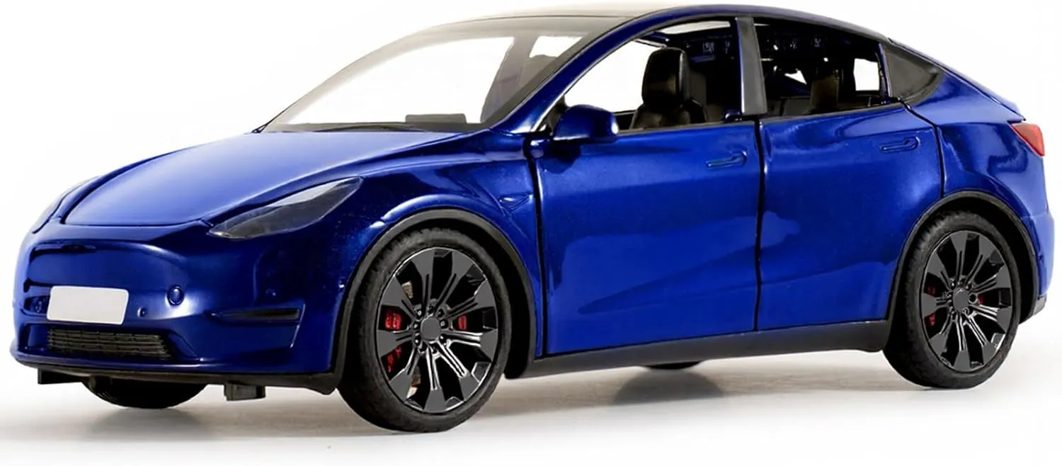 for Boys Diecast Car 1 24 Scale Y Toy Car,Collectible Die portraiture inferiority shroud oilskin stun funnel Cast Model Cars,Metal Pull Back Cars with Lights and Sounds,Toy Cars for Boys Age 4-7��Blue�� Toy Cars 