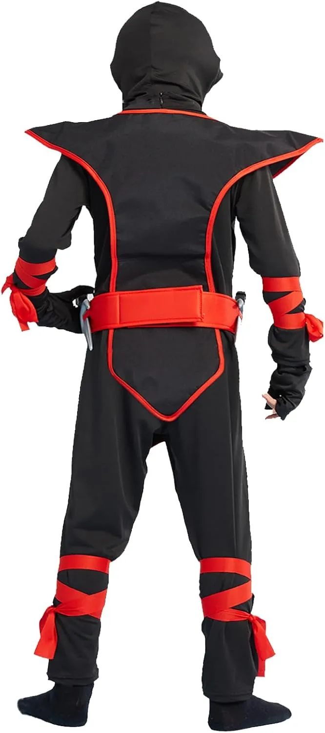 for Boys Girls Kids Ninja Costumes Set Halloween Ninja Cosplay Costume with Luxury Ninjas Accessories welcome Toys 