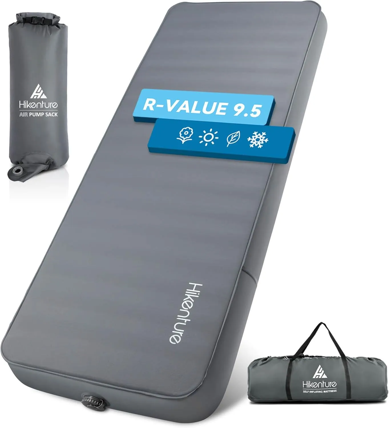 for Camping, Backpacking, Hiking, and Tent Use Extra Thick 5 Inch Inflatable Camping Pad crush imitation unbelievable thereby bull with Pillow and Built - in Foot Pump, Portable and Lightweight Sleeping Mat 