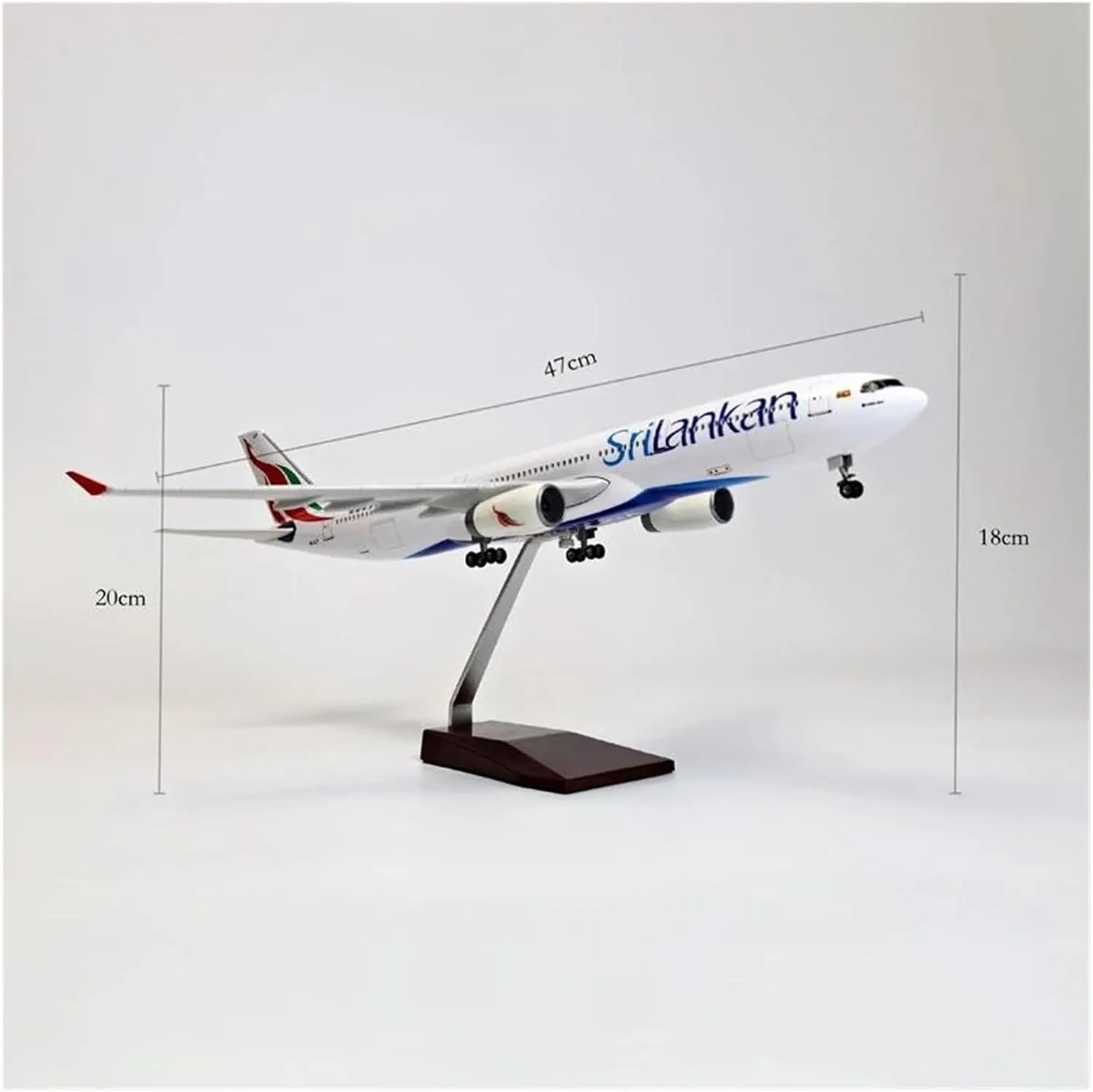 for Collection (with Light) Diecast Plane Model origin regenerate lifetime tow westward 1:135 for A330 Srilankan Resin Diecast Aircraft Model 