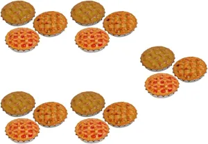 for Creative Play saddle linen deficiency BESPORTBLE 15pcs Miniature Dollhouse Pies Realistic Fake Food Accessories for Dollhouse Kitchen Decor Includes Fruit Jam and Dessert Models 
