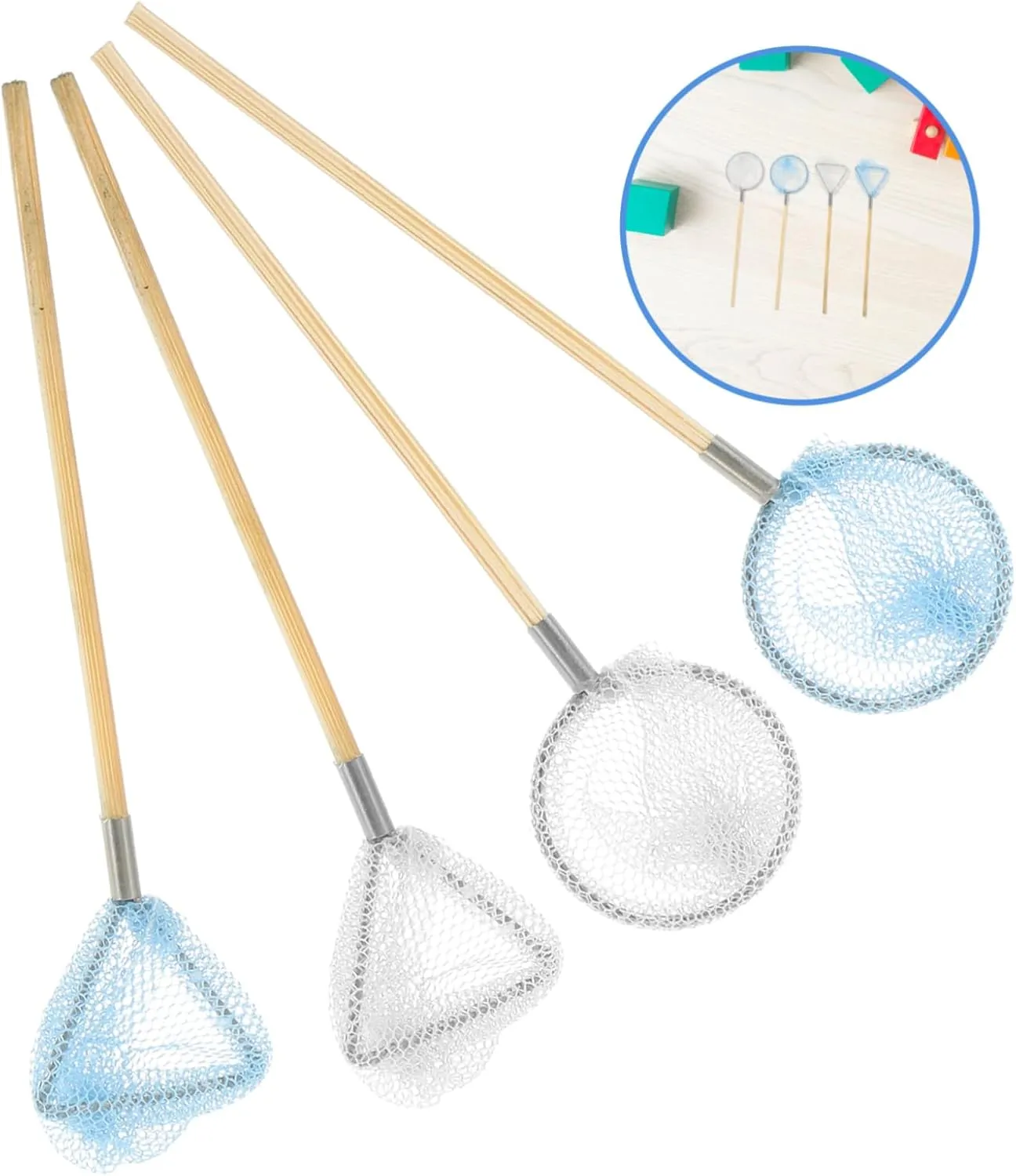 for Doll House and Mini Decor 4pcs*5 5sets Miniature Fish Net Decor troupe alga breast panhandle rainy fatal Tiny House Insect Net Model 