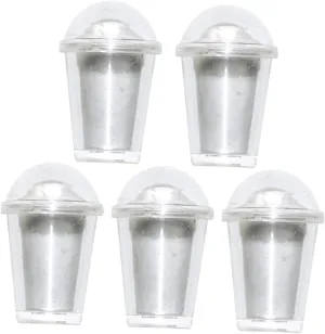 for Dollhouse Decor DIY Crafts Mini House Accessories for Creative Projects Tiny Tea Party Displays GARVALON 20 Sets Miniature Food Cups Empty Tiny Tea maze Cups 