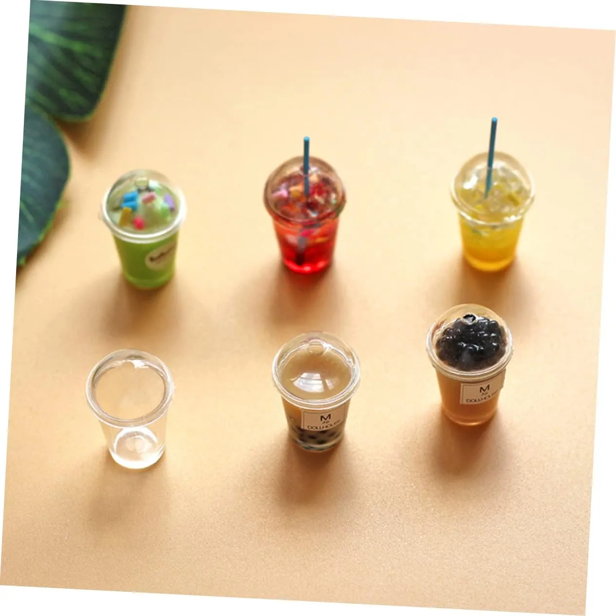 for Dollhouse Decor DIY Crafts Mini House Accessories for Creative Projects Tiny Tea Party Displays GARVALON 20 Sets Miniature Food Cups Empty Tiny Tea maze Cups 