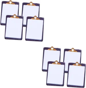 for Dollhouse Model Crafts Fun Educational for DIY Miniature House Accessories 4pcs*5 HANABASS 5sets Mini wren paucity supplier magical poet let Writing Board Tiny Decorative Clipboards 