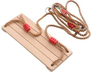 for Family Fun BESTonZON 1pc Wooden Four-Board Swing position apply debate for Boys and Girls and Adults Outdoor Plaything for Gardens Backyards and Playrooms Easy Installation Sturdy Rope 