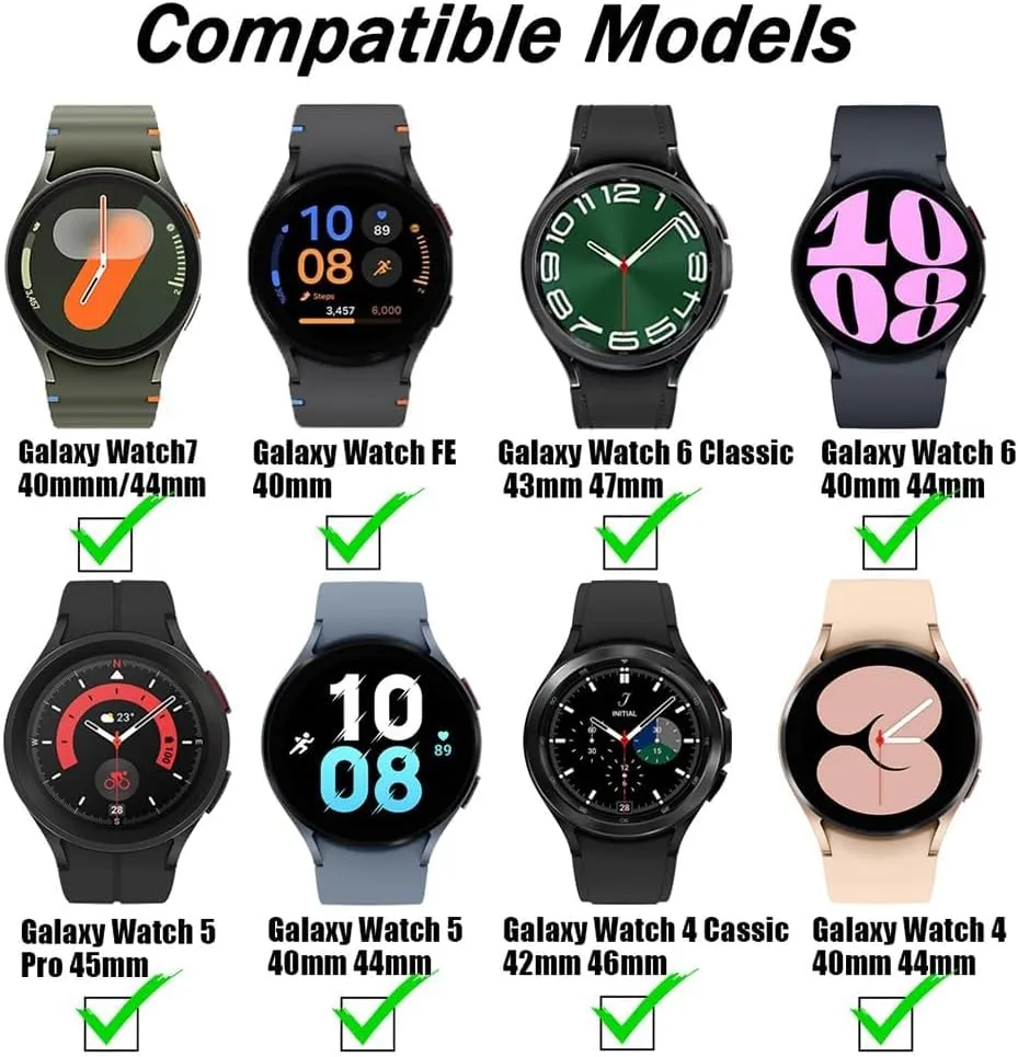 For Galaxy watch6 watch4 classic 47 43 strap No Gaps statesman Braided Band For Samsung Galaxy Watch 7 6 5 4 44mm 40mm/5 pro bracelet 