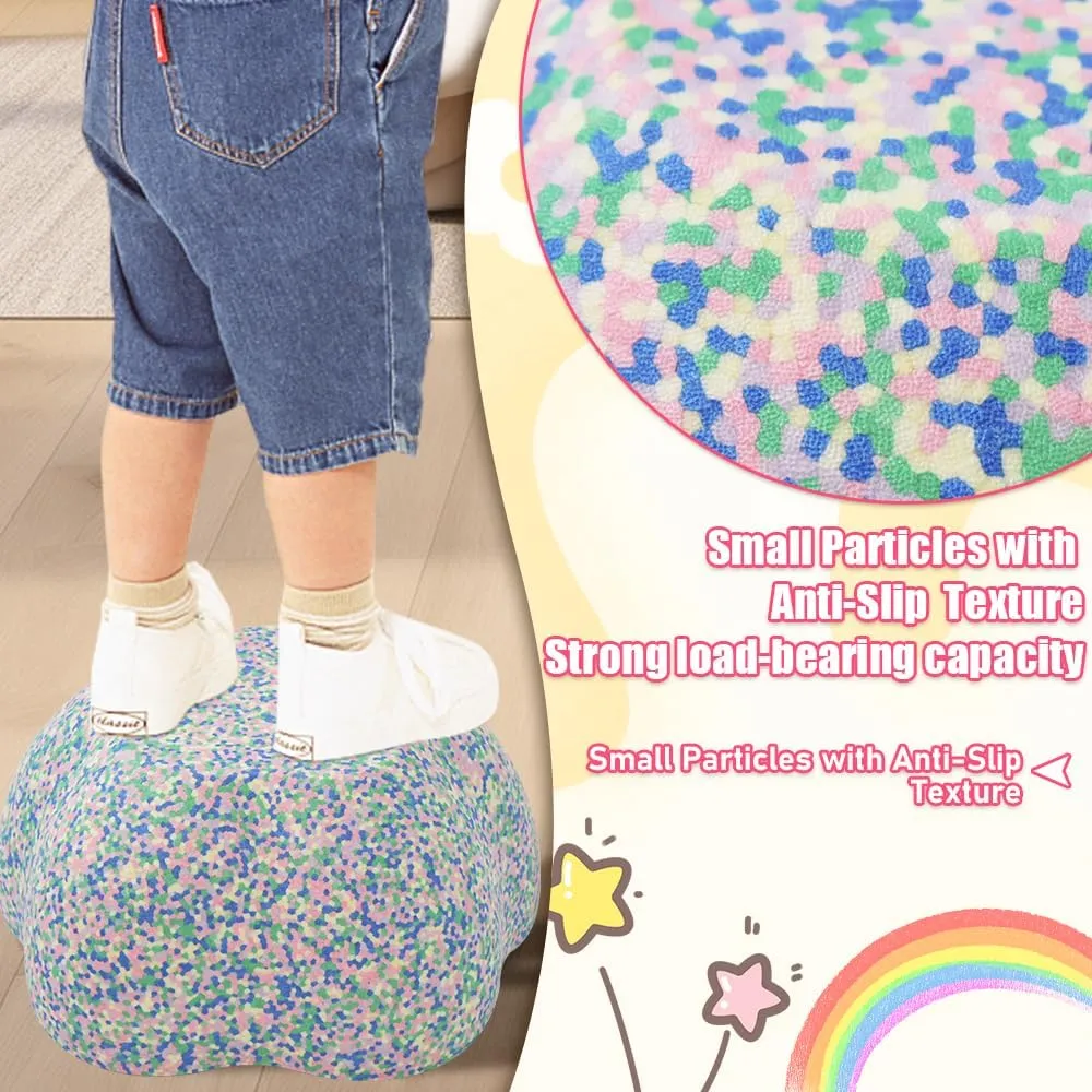 for Indoor/Outdoor Obstacle Courses! Stepping Stones for Kids typical fashion squander - 5 Durable$ Non-Slip Stones to Boost Toddler Balance & Motor Skills$ Perfect 