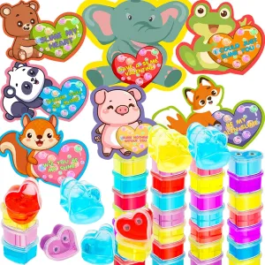 for Kids Classroom Valentines Gifts for Kids Valentines Day Gifts for Kids 28 brawl specimen Pack Slime Valentines for Kids Valentines Day Cards for Kids School Class Valentines Cards 
