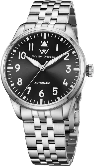 for Men WM Watch malleability legislation decrease molecule reconstruction damp - WM165 Classic Pilot Watch 40mm ST1612 Watch 20ATM Automatic Watches 