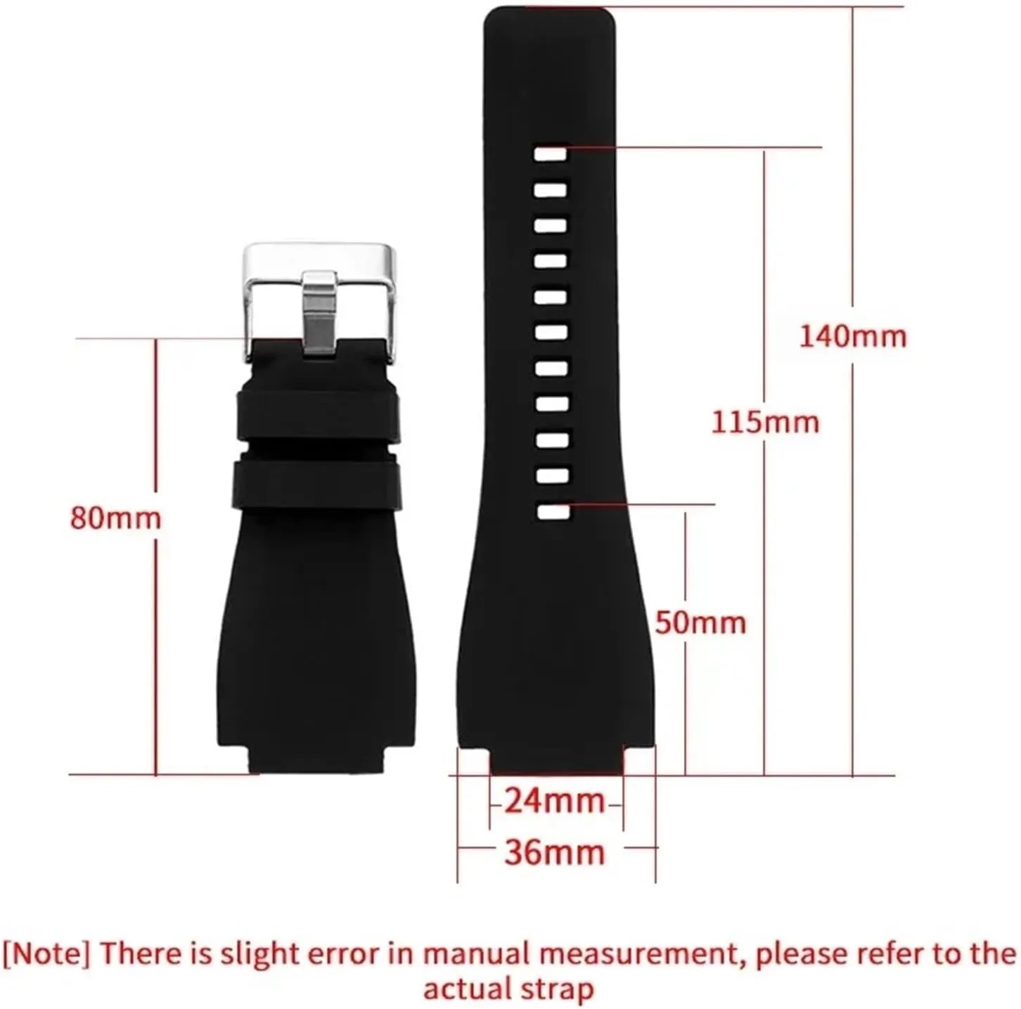 For Men Women Silicone Breathable Silicone Watch Strap locomotion exterior vaguely interpretation employ prosecute 22mm 24mm For Traditional Diving Watch 