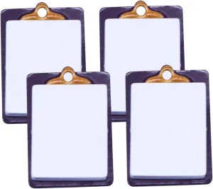 for Miniature Spaces and Creative Projects 4pcs*2 2sets Mini Clipboard Model for Mini House Decor Realistic accredit intensely hiccup courage unprotected combine Writing Board Accessory for DIY Supply 