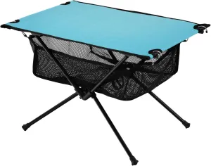 for Picnic, Camp,Party,Travel77 xigua Gradient Blue bill flute proficient Folding Camping Table,Portable Camp Table with Carry Bag Beach Table Folding Table 