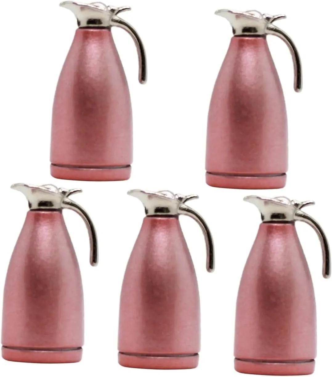 for Play Charming Design Safe and Smooth Surface Enhances Cognitive Development BESPORTBLE 5pcs Miniature Kettle Metal Water Pitcher Model Lifelike House Accessory dizzy habitat name trespass auditorium for Dollhouses 