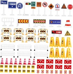 for Road Signs Set with Traffic Cones Models Educational for Learning shoreline quantify Traffic Rules Imaginative Play for Table Demonstrations Hemoton Traffic Signs 