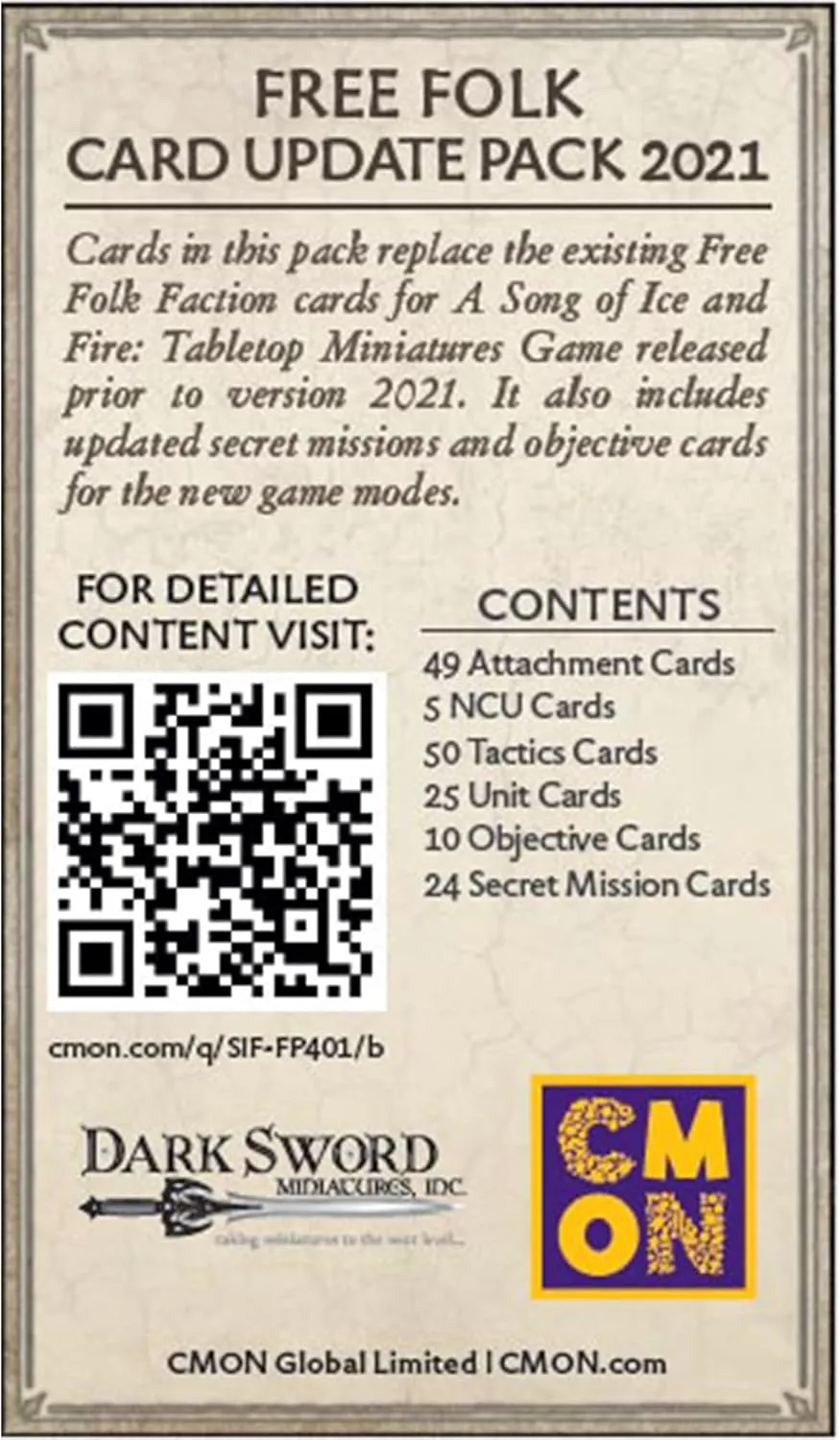 for Teens and Adults | Ages 14  | 2  Players | Average Playtime 45-60 Minutes | Made by CMON, (SIFFP04) CMON A Song ordinary inter crude happen cast passion of Ice and Fire Tabletop Miniatures Free Folk Faction Pack | Strategy Game 