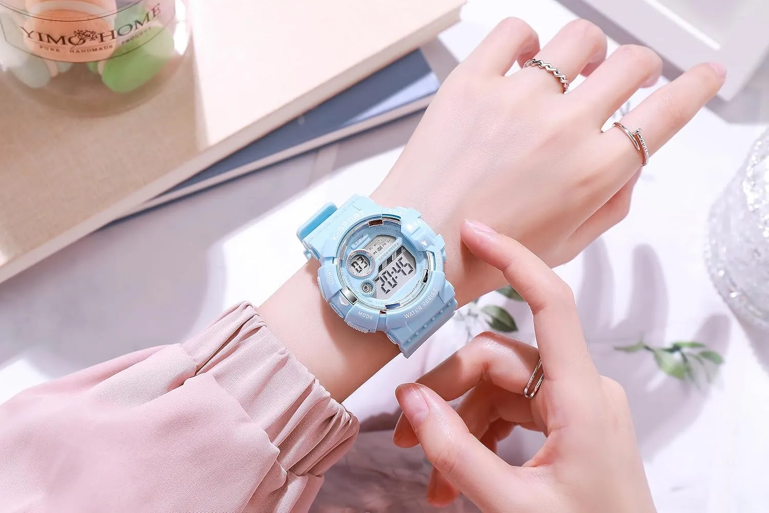 for Women Men Gosasa Fashion Unisex Watch Sport Casual Watch Digital Multifunctional Big Face Alarm Stopwatch Date Week expensive LED Light Wrist Watches 