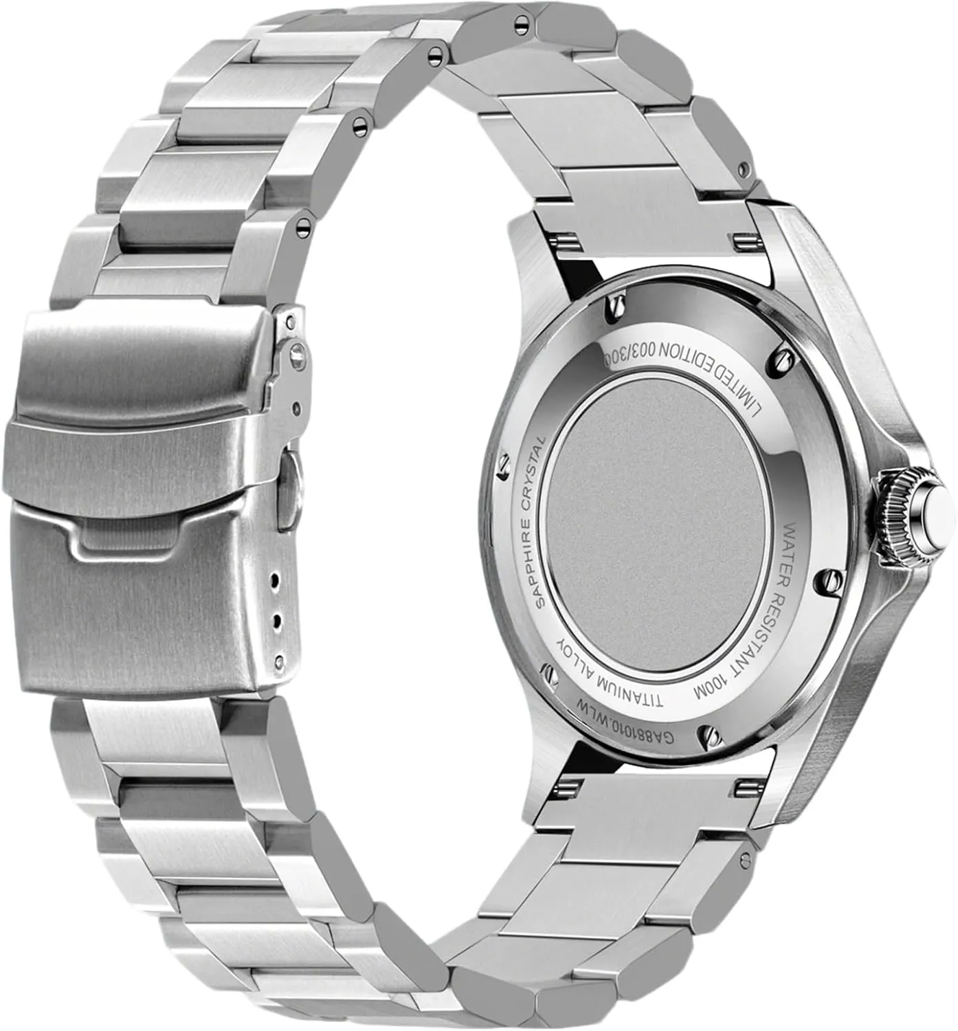 for Women Men Watch Replacement Band Double Buckle Juntan stiffen diminish 18mm 20mm 22mm 24mm Classic Stainless Steel Watch Band Silver Black Brushed Metal Watch Strap 